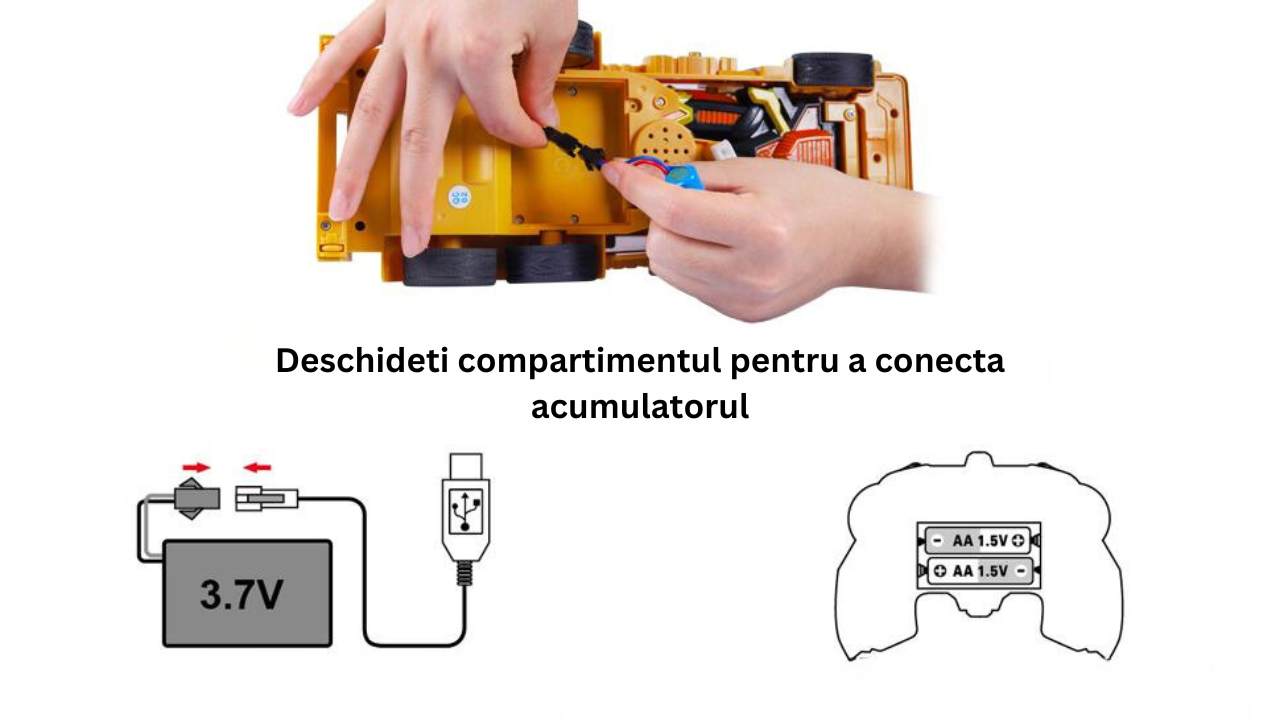 ce baterii sunt necesare pentru excavatorul de jucarie